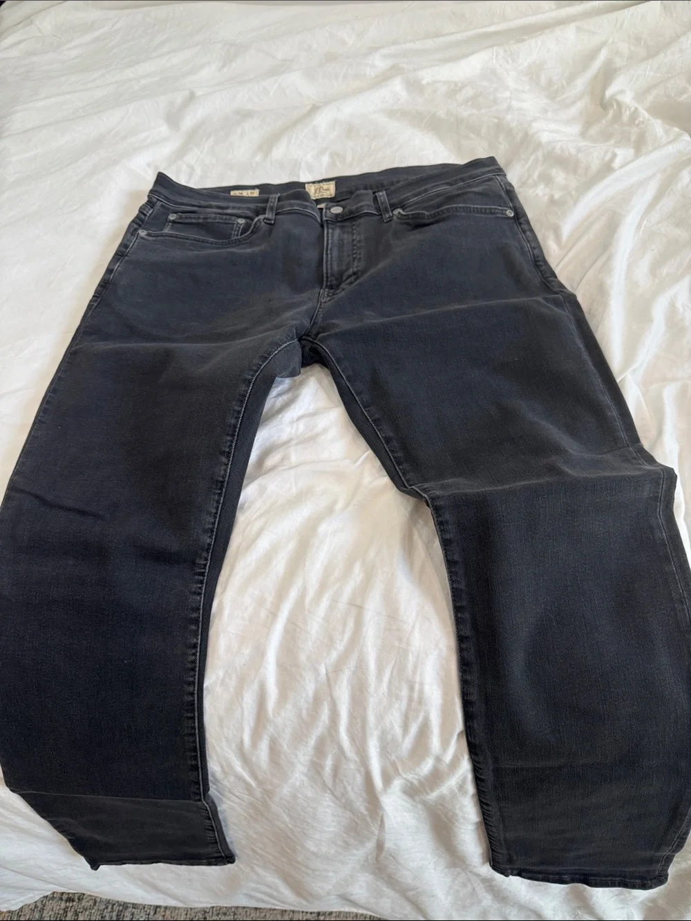 J Crew Men's Black Jeans - Slim Fit,36 X 32,Style 484